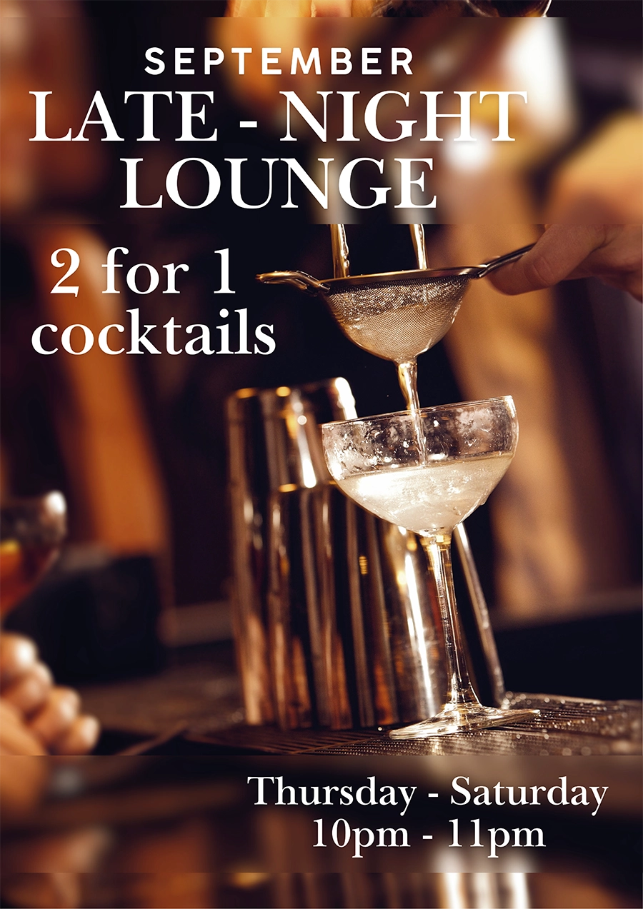 September Late Night Lounge Poster